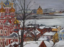 Зимние крыши Нижнего Новгорода