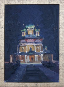 Uglich. The Temple At Night