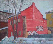 A red house